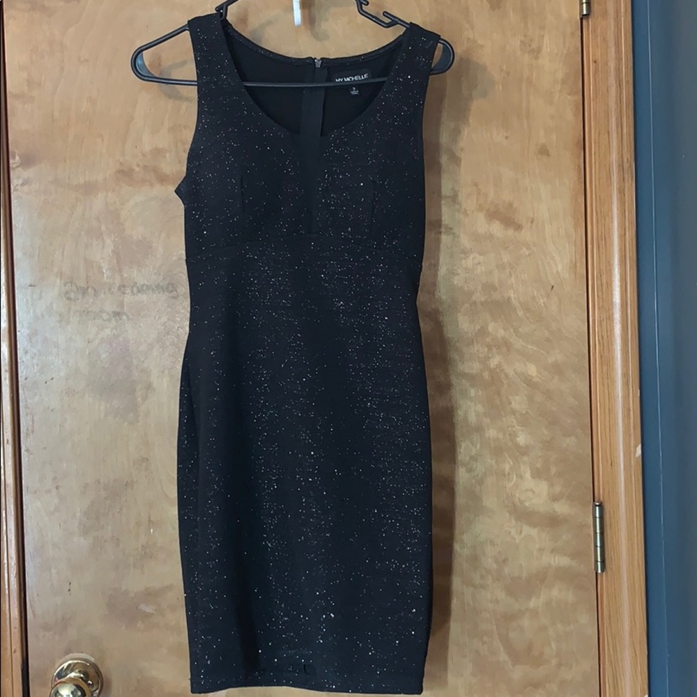 Tight black formal dress